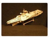 Laser-Cut Wooden Aircraft Carrier Kit