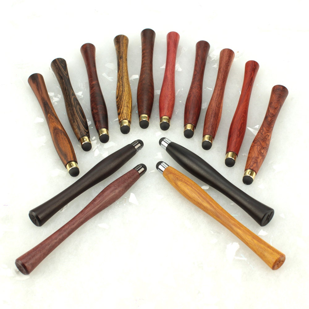 CUSTOM ORDERED Ergonomic Hand Turned iPad iPhone Stylus