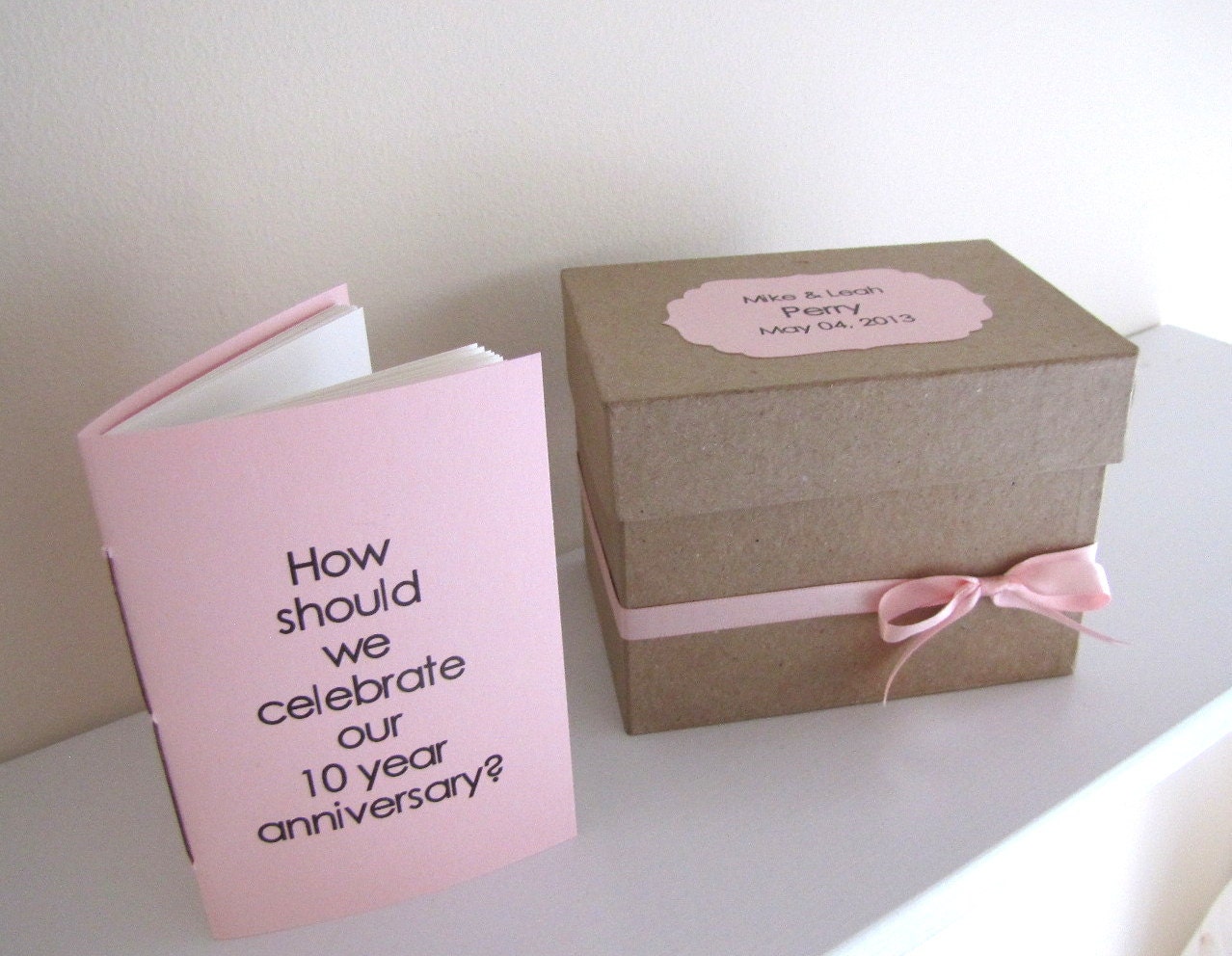 Wedding Advice Notebooks - 12  Pink Conversation Starters and Marriage Advice
