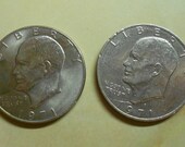 Eisenhower - Eagle Reverse - Dollars - 1971 - set of 2 - DJGStuff