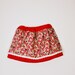 Custom order for Anna - Pink and red ditsy floral petticoat skirt with lace trim and elasticated waist skirt age 1