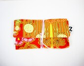 Tobacco pouch "Flaming flowers" / Amy Butler fabric pouch / Light weight cotton pouch