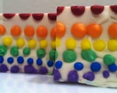 FruitSoapia - Watermelon, Cantaloupe, Berries and Apricots - Rainbow Soap
