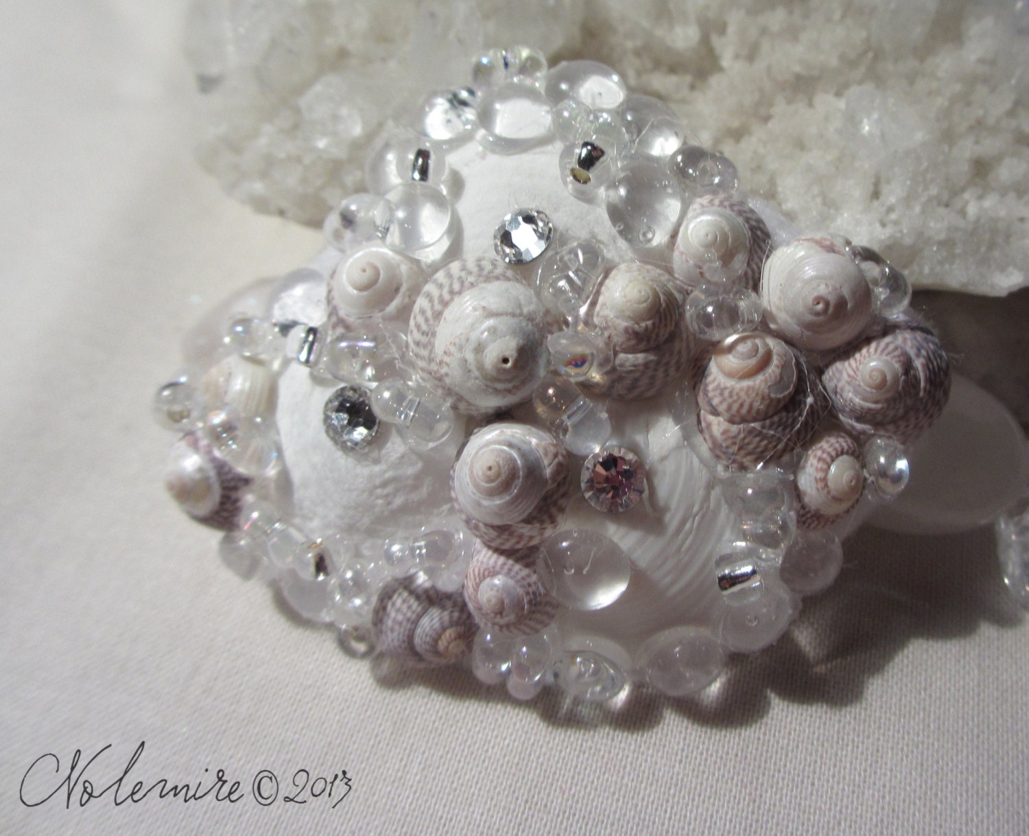 Mermaid Sea Shell Waterdrop Hair Clip