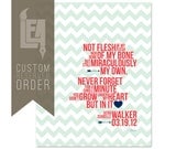 Custom RESERVED Typography Art Print for bglamorous