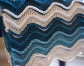 PDF CROCHET PATTERN Ocean Waves Blanket