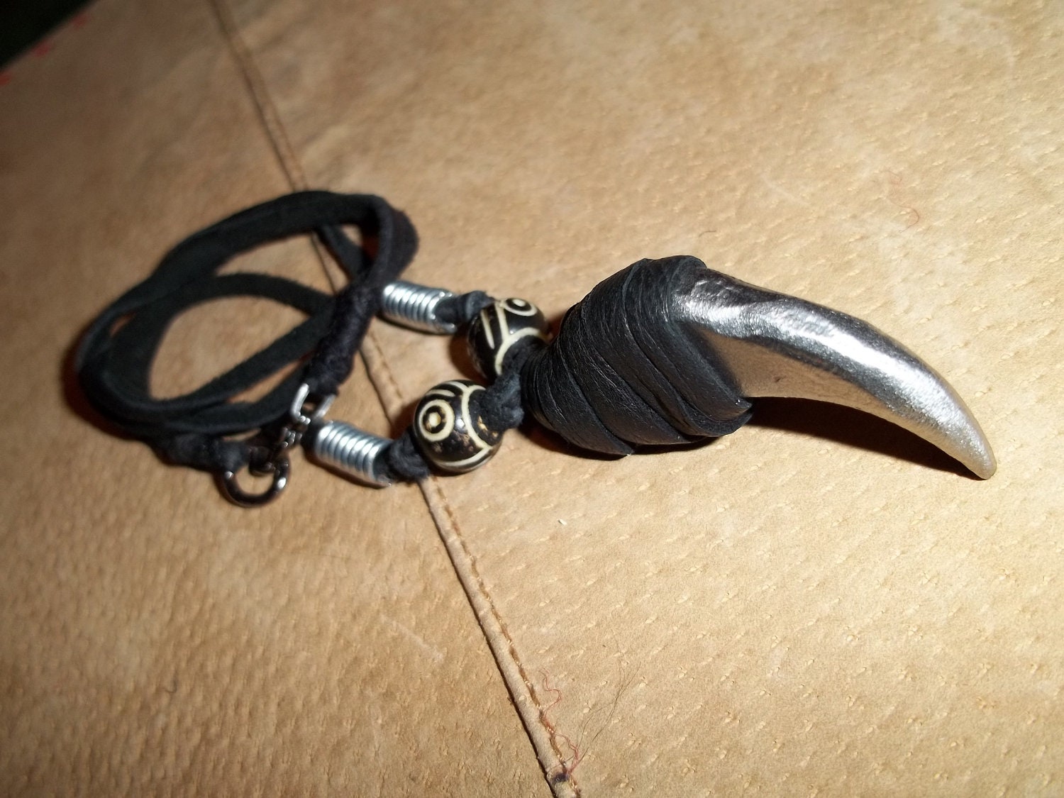 Modern Primal Iron Claw Necklace