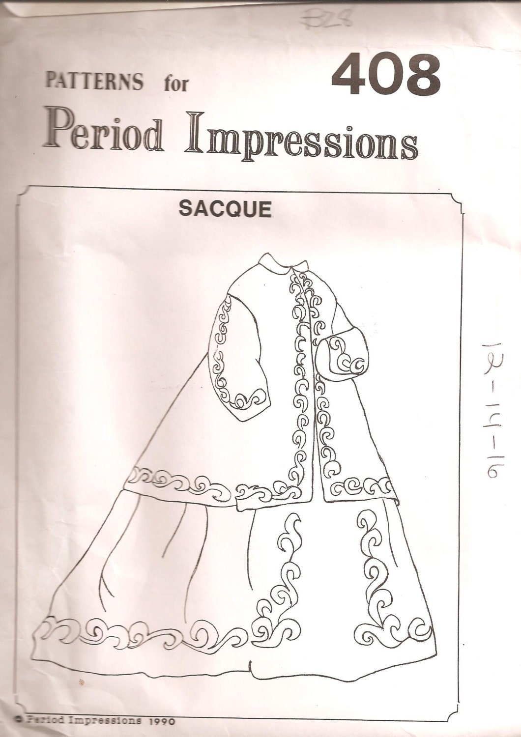 Civil War Reenactment Sacque Pattern Period Impressions
