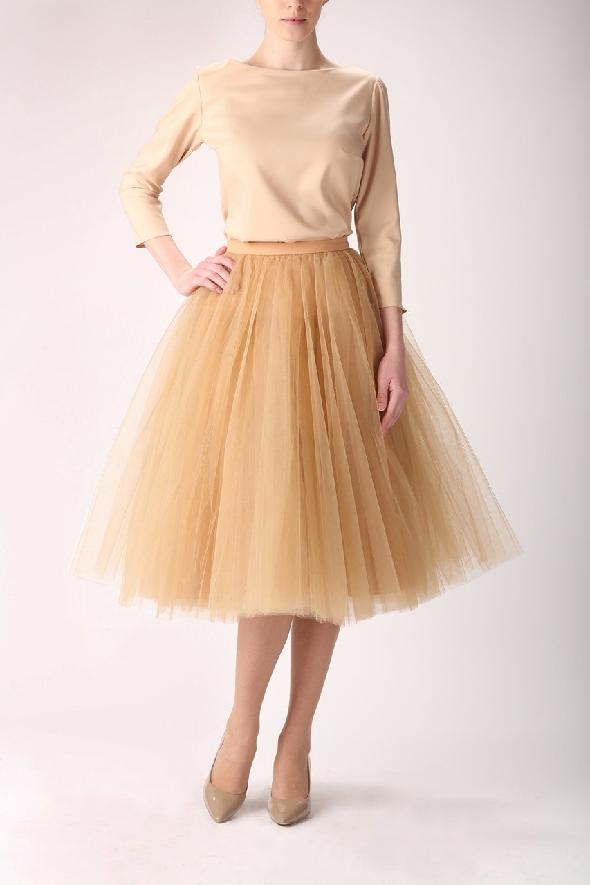 Tulle skirt, long petticoat, high quality tutu skirts, tulle tutu, tealength tutu