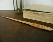 Vintage wooden letter opener Wood paper knife Office desk accessories Gift for him