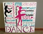 Personalized Wooden Dance Sign 20x20