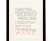 Life's Too Short - Harvey McKay Quote - Typography Poster - Inspirational Quotes/LOVE - A4 / 11.7 x 8.3 inches