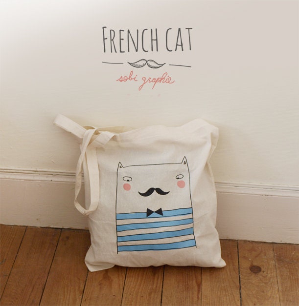 Tote Bag "French cat"