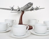Pan Am, Vintage Airline Coffee Cups Pan Am Wave First Class Bauscher Weiden Bavarian China, Pan American