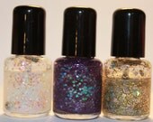 Dust Set- Moon Dust, Unicorn Dust, Star Dust 5 ml Mini Bottle Glitter Top Coat