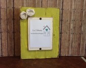 Shabby Chic Look Handmade Distressed Wood Picture Frame For a 5x7 Photo