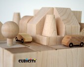 Natura04 - Eco Friendly and Natural building blocks - Solid Maple Hardwood Toy.