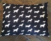 X-Large, Modern "Best Friend"  DOG BED COVER/Duvet, Choose your Color, 54 x 44, Washable, Durable and So Stylish