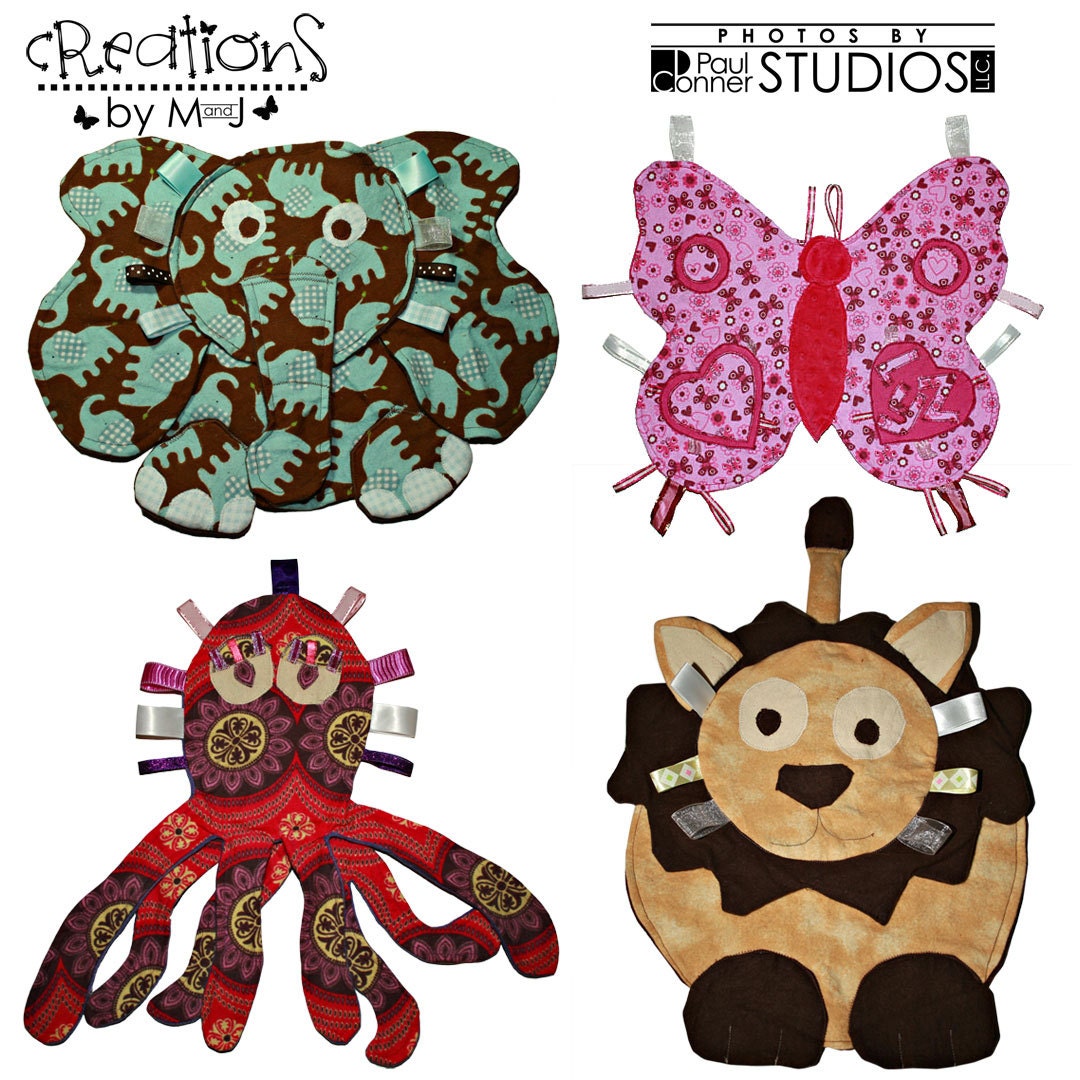 Custom Animal Taggie Blanket