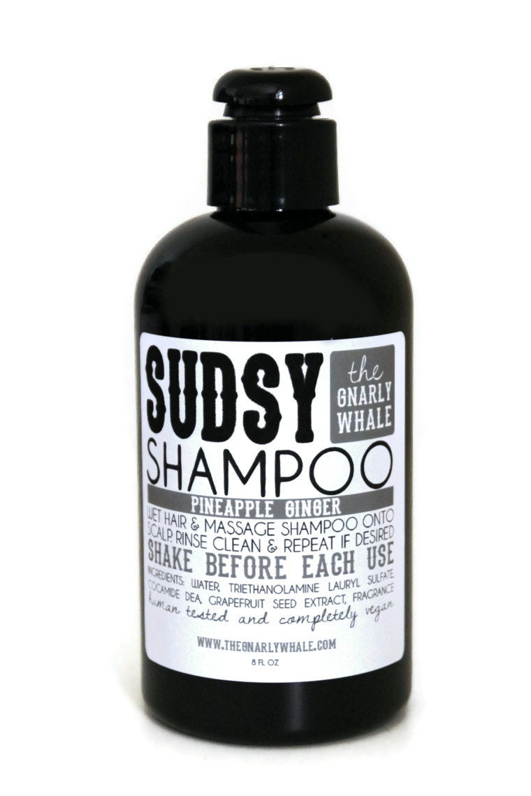 Pineapple Ginger Vegan Shampoo - 8oz - Eco-Friendly Hair Care