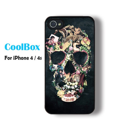 Skull Iphone 4 Cases Etsy