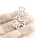 Sterling silver snowflake post earrings