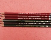 3 Drawing Pencils / Sketch Pencils - choose your sizes
