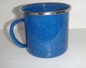 Vintage Blue Granite Coffee Mug