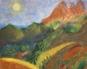 Sunlit - Fibre Art  Wall Hanging Home Decor