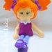 Felt doll, Felt soft doll, Rag doll, Pipi Calzaslargas