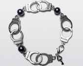 NEW Chunky Fifty Shades of Grey inspired Handcuff Bracelet.