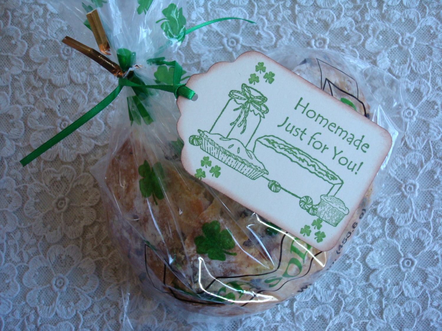 Homemade Just for You - Set of 6 Baked Goods Gift Tags Perfect for Irish Soda Bread