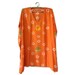 Caftan, Short, Tie Dye, Rayon, One Size Fits All, Orange