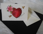 Forget Me Not Tattoo Art Original Card