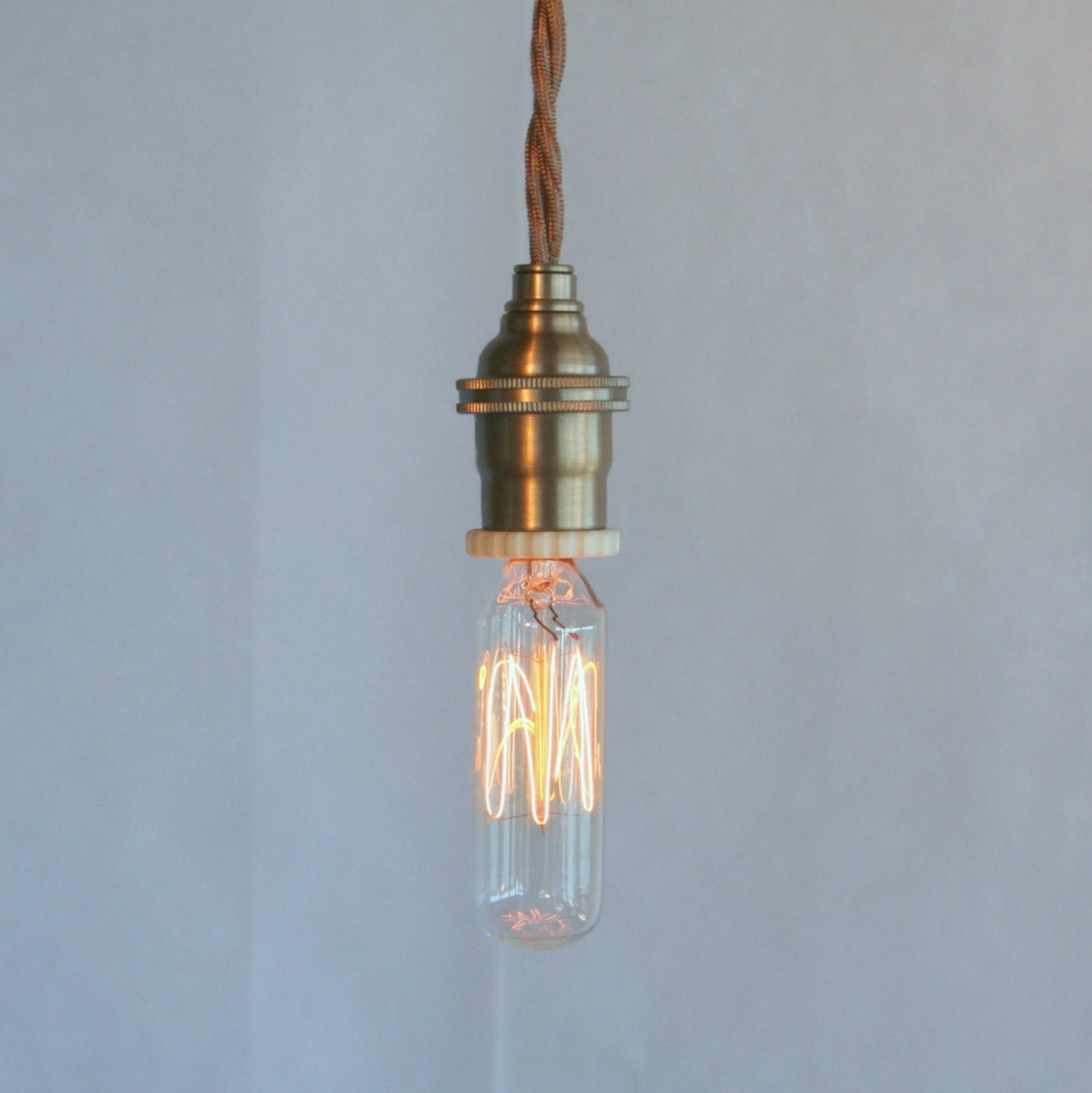 Industrial Pendant Light - Bare Socket - Edison Jr Pendant