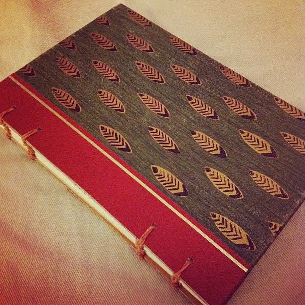 Custom: Hand-bound Journal - Repurposed Vintage Book Cover