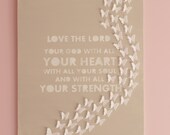 Nursery Decor-Nursery Wall Art-Love The Lord Your God