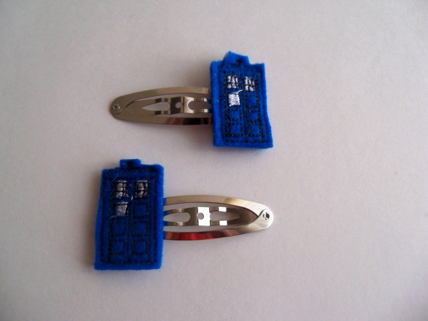 Doctor Who Tardis Hair Clippie Set