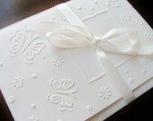 Set of 8 Decorate Your Own, Butterflies, Blank Cards, Embossed Cards, Notecards, Stationery, Paper Goods, Handmade Cards
