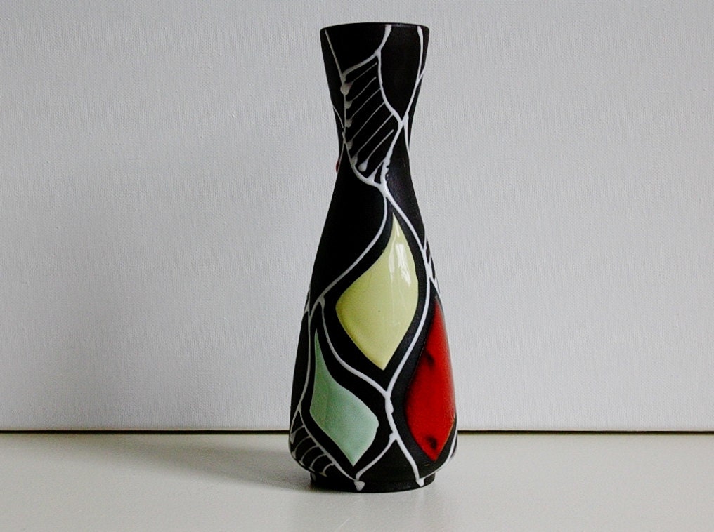 Mid Century Carstens Tönnieshof ceramic vase West Germany WGP