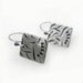 Simple design sterling silver dangle earrings. Nature inspired. Contemporary design. Spring Trends