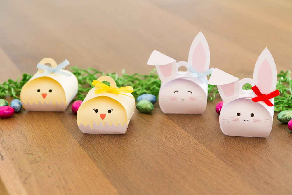 Easter Favor Boxes - Treat Boxes - Bunny and Chick (Set of 8) Il_170x135