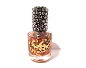Gold & Bronze Chunky Glitter Nail Polish -- "Gold Lion" (15 mL full sized bottle)