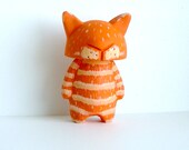 George the Cat - Feline resin figure - hand made and painted cat