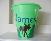 Personalized PLASTIC Sand Bucket