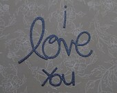 I Love You Die Cut Text Words Phrases Wedding Anniversary Engagement Paper Craft