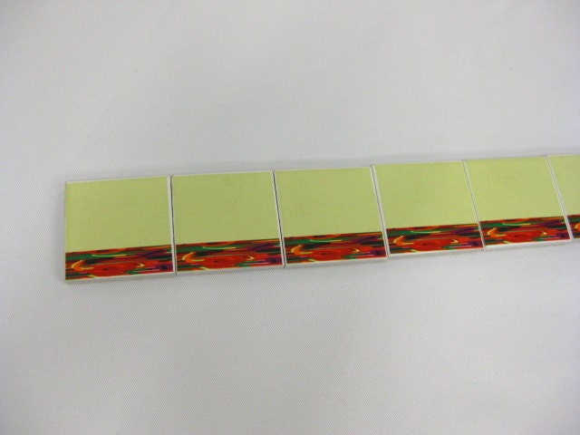Poppies Border B : 6 Ceramic Tile Set for border designs