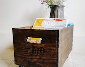 Vintage 7Up Crate Wood Soda Home Decor  box/crate