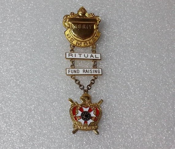 Vintage Demolay Masonic Ritual Metal