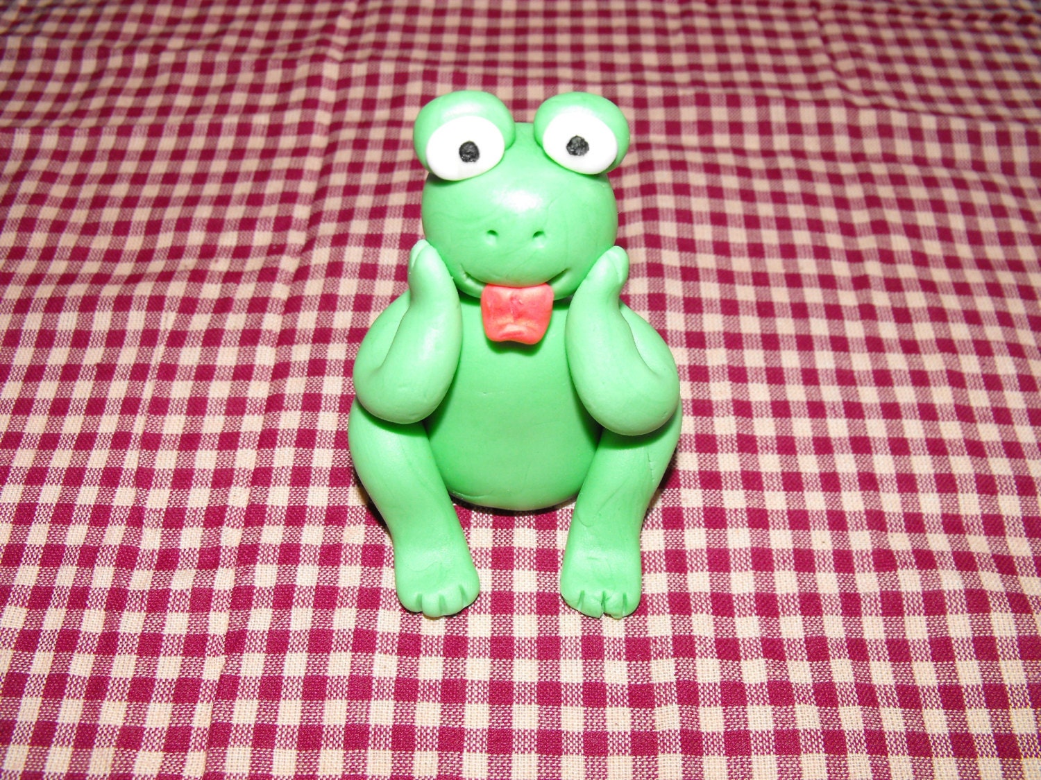 1 Frog Fondant Cake Topper
